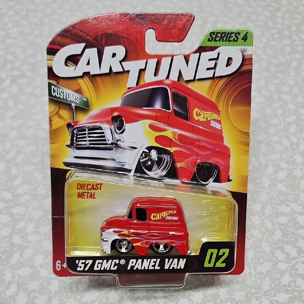 Red '57 GMC Panel Van 02 Car Tuned Customs Series 4 Lowrider